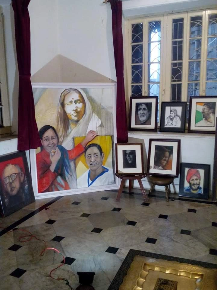 Portrait painting by Swagata Bose